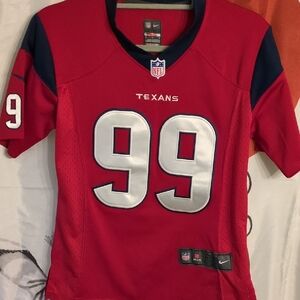 Nike Kids Red and Navy Football Jersey